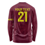 Custom West Indies Cricket Long Sleeve Shirt Go Windies Sporty Version