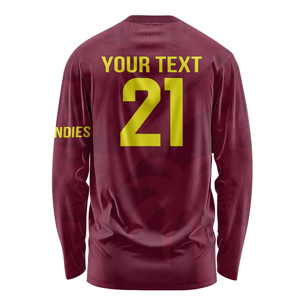 Custom West Indies Cricket Long Sleeve Shirt Go Windies Sporty Version