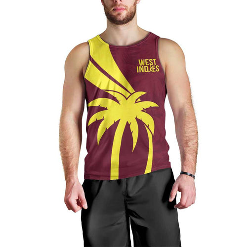 Custom West Indies Cricket Men Tank Top Go Windies Sporty Version