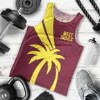 Custom West Indies Cricket Men Tank Top Go Windies Sporty Version