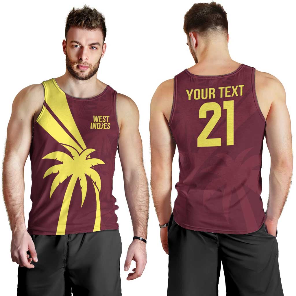 Custom West Indies Cricket Men Tank Top Go Windies Sporty Version