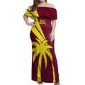 Custom West Indies Cricket Off Shoulder Maxi Dress Go Windies Sporty Version
