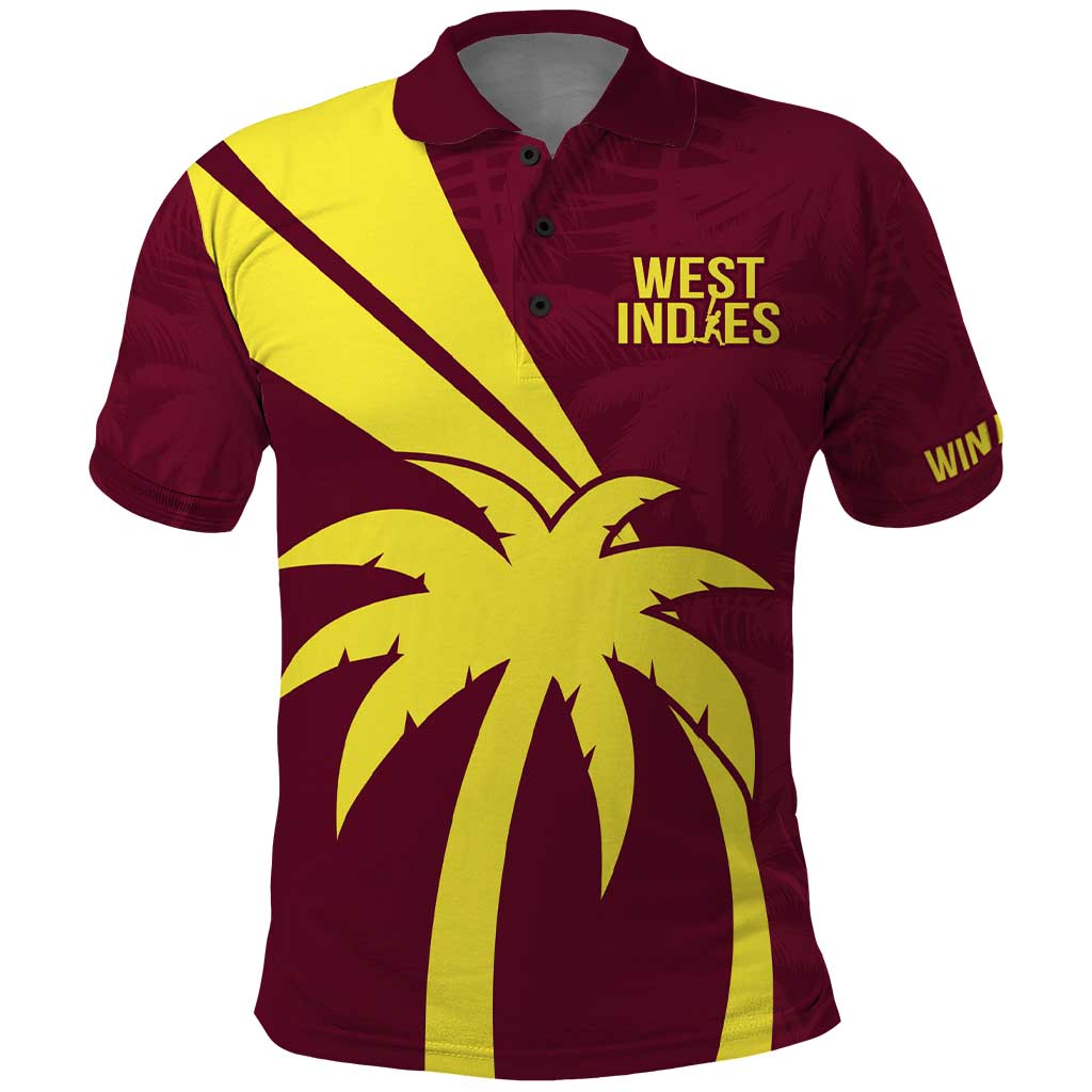 Custom West Indies Cricket Polo Shirt Go Windies Sporty Version
