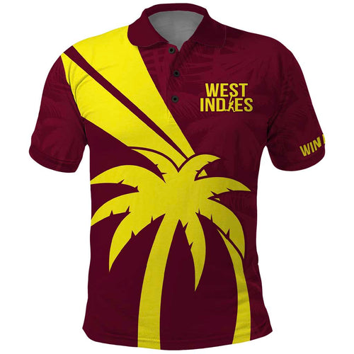 Custom West Indies Cricket Polo Shirt Go Windies Sporty Version