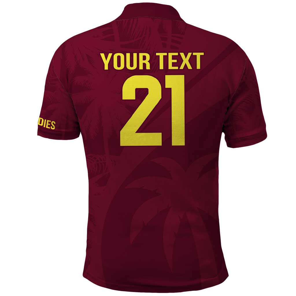 Custom West Indies Cricket Polo Shirt Go Windies Sporty Version