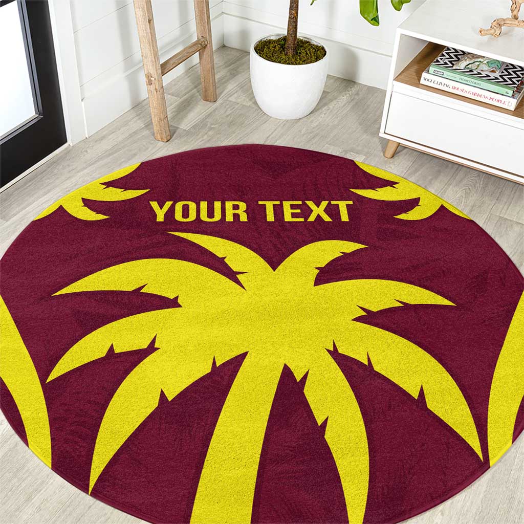 Custom West Indies Cricket Round Carpet Go Windies Sporty Version