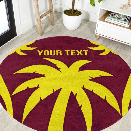 Custom West Indies Cricket Round Carpet Go Windies Sporty Version