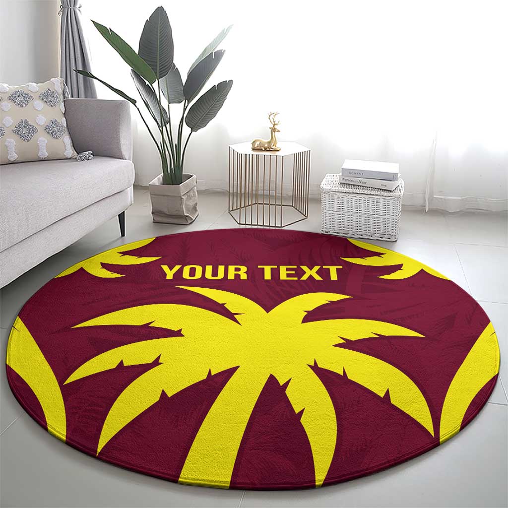 Custom West Indies Cricket Round Carpet Go Windies Sporty Version