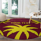 Custom West Indies Cricket Round Carpet Go Windies Sporty Version