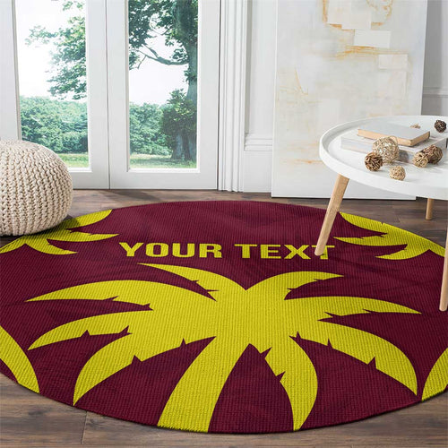Custom West Indies Cricket Round Carpet Go Windies Sporty Version