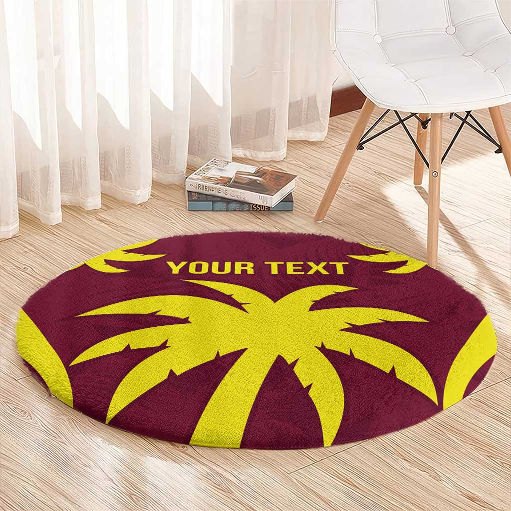 Custom West Indies Cricket Round Carpet Go Windies Sporty Version