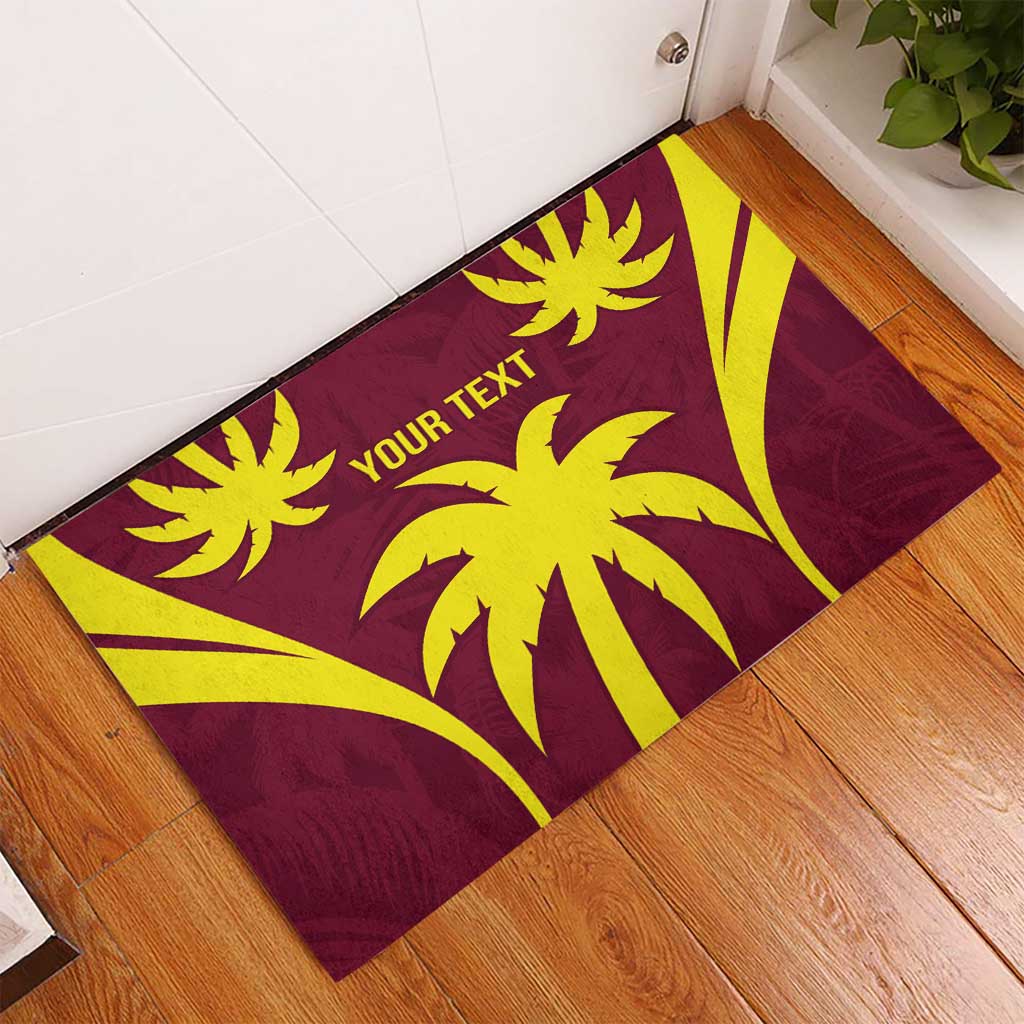 Custom West Indies Cricket Rubber Doormat Go Windies Sporty Version