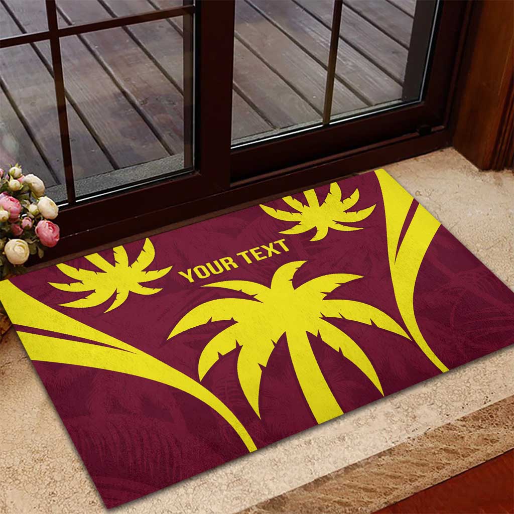Custom West Indies Cricket Rubber Doormat Go Windies Sporty Version