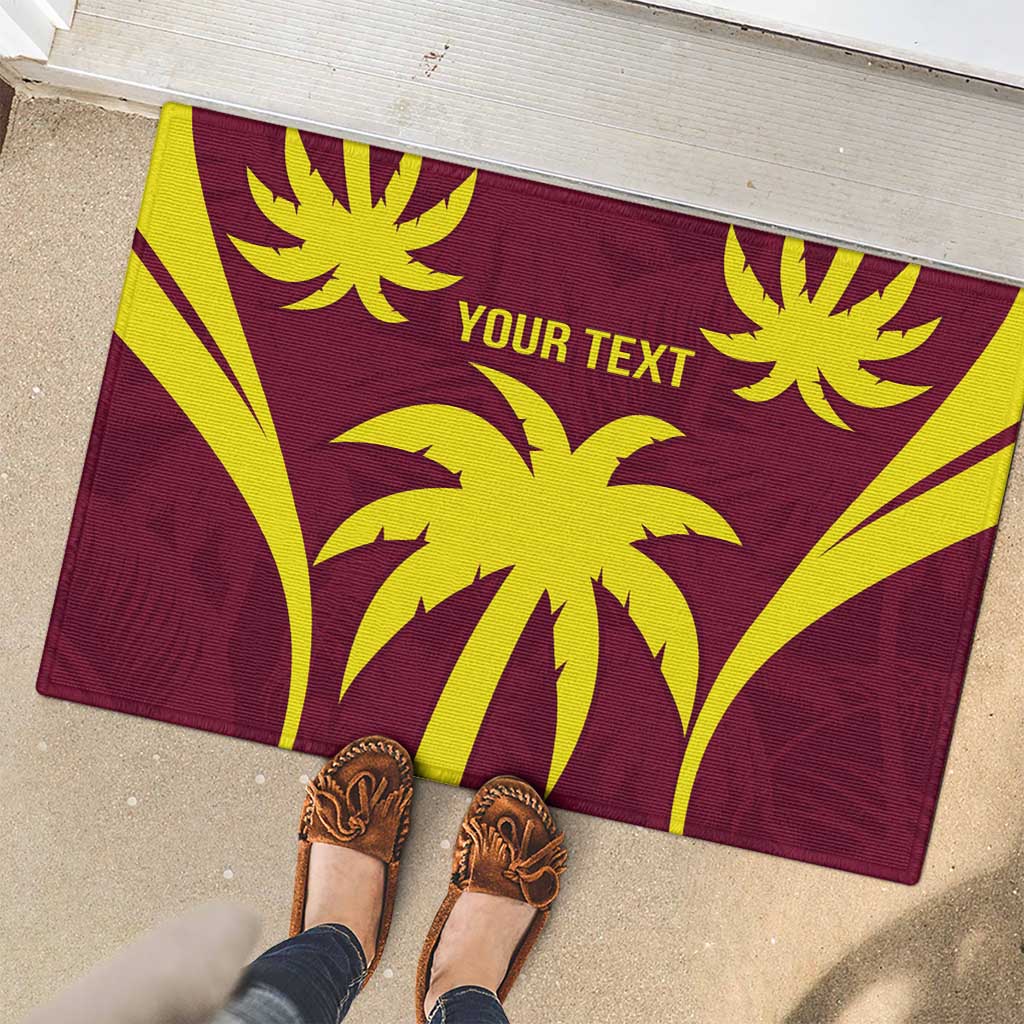 Custom West Indies Cricket Rubber Doormat Go Windies Sporty Version