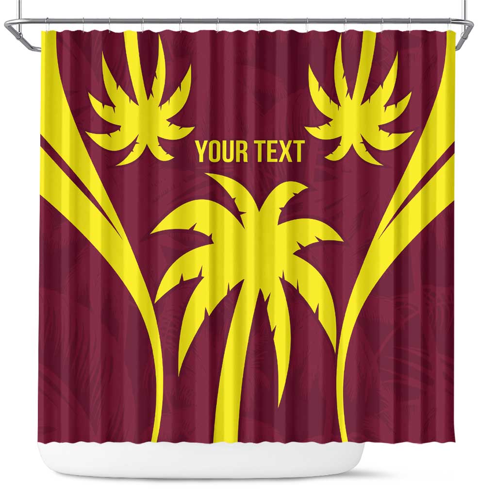 Custom West Indies Cricket Shower Curtain Go Windies Sporty Version