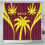 Custom West Indies Cricket Shower Curtain Go Windies Sporty Version