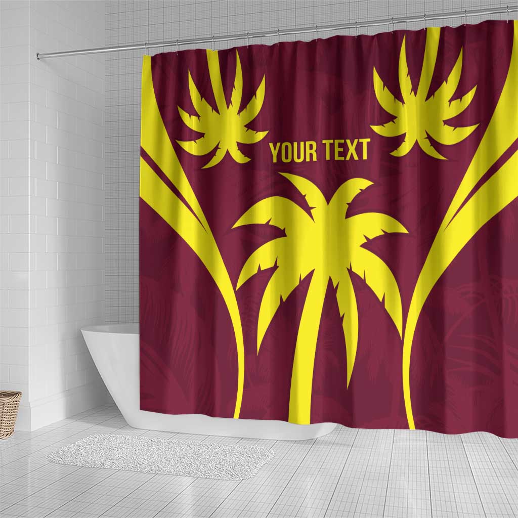 Custom West Indies Cricket Shower Curtain Go Windies Sporty Version
