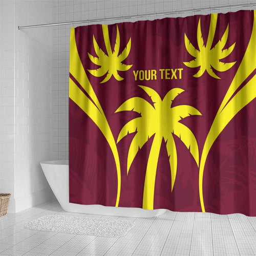 Custom West Indies Cricket Shower Curtain Go Windies Sporty Version