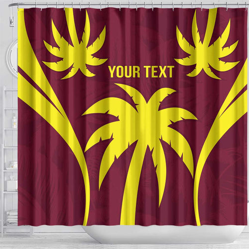 Custom West Indies Cricket Shower Curtain Go Windies Sporty Version