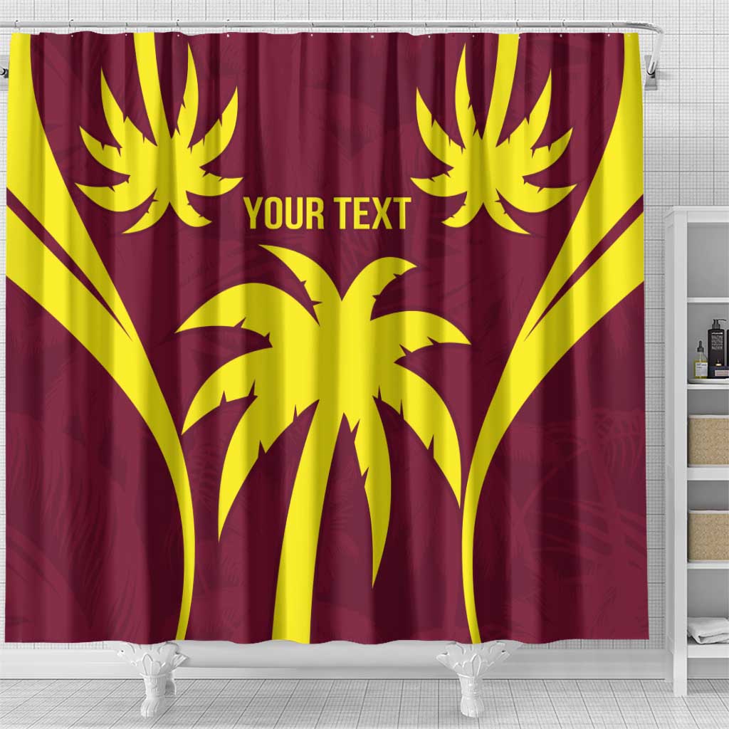 Custom West Indies Cricket Shower Curtain Go Windies Sporty Version