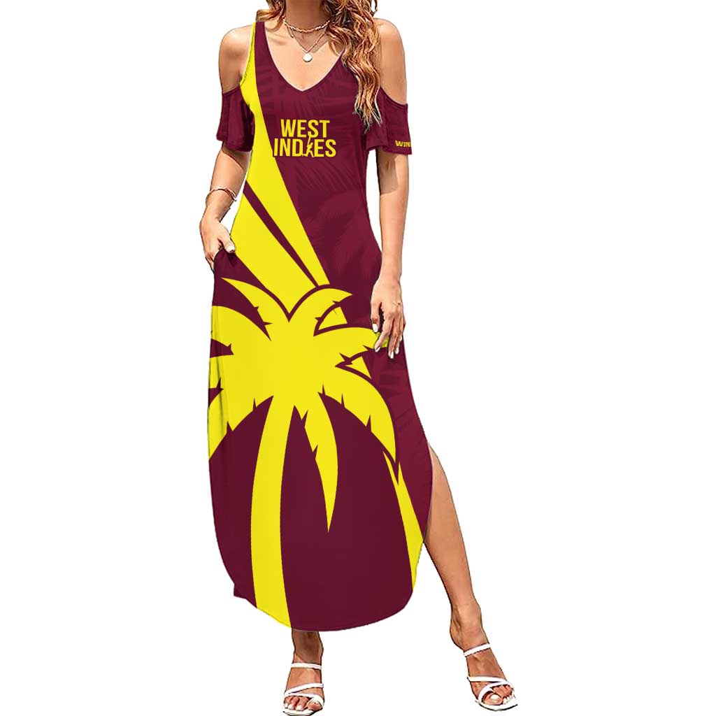 Custom West Indies Cricket Summer Maxi Dress Go Windies Sporty Version
