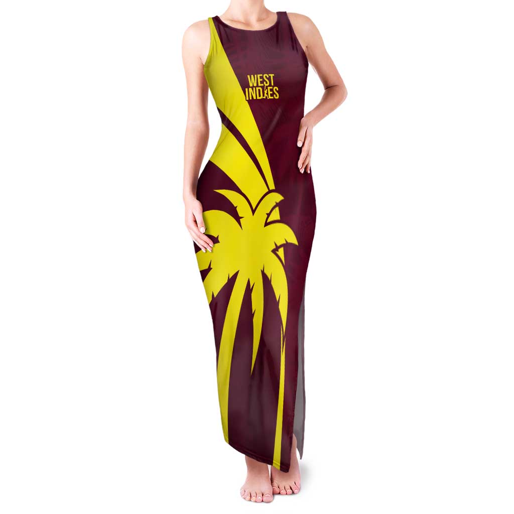 Custom West Indies Cricket Tank Maxi Dress Go Windies Sporty Version