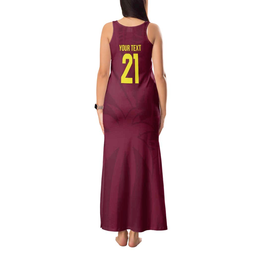 Custom West Indies Cricket Tank Maxi Dress Go Windies Sporty Version