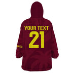 Custom West Indies Cricket Wearable Blanket Hoodie Go Windies Sporty Version