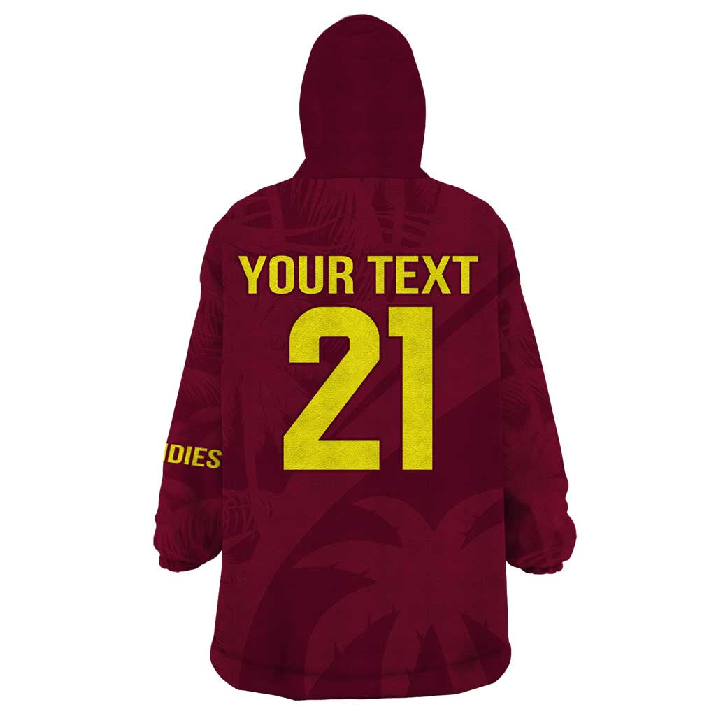 Custom West Indies Cricket Wearable Blanket Hoodie Go Windies Sporty Version
