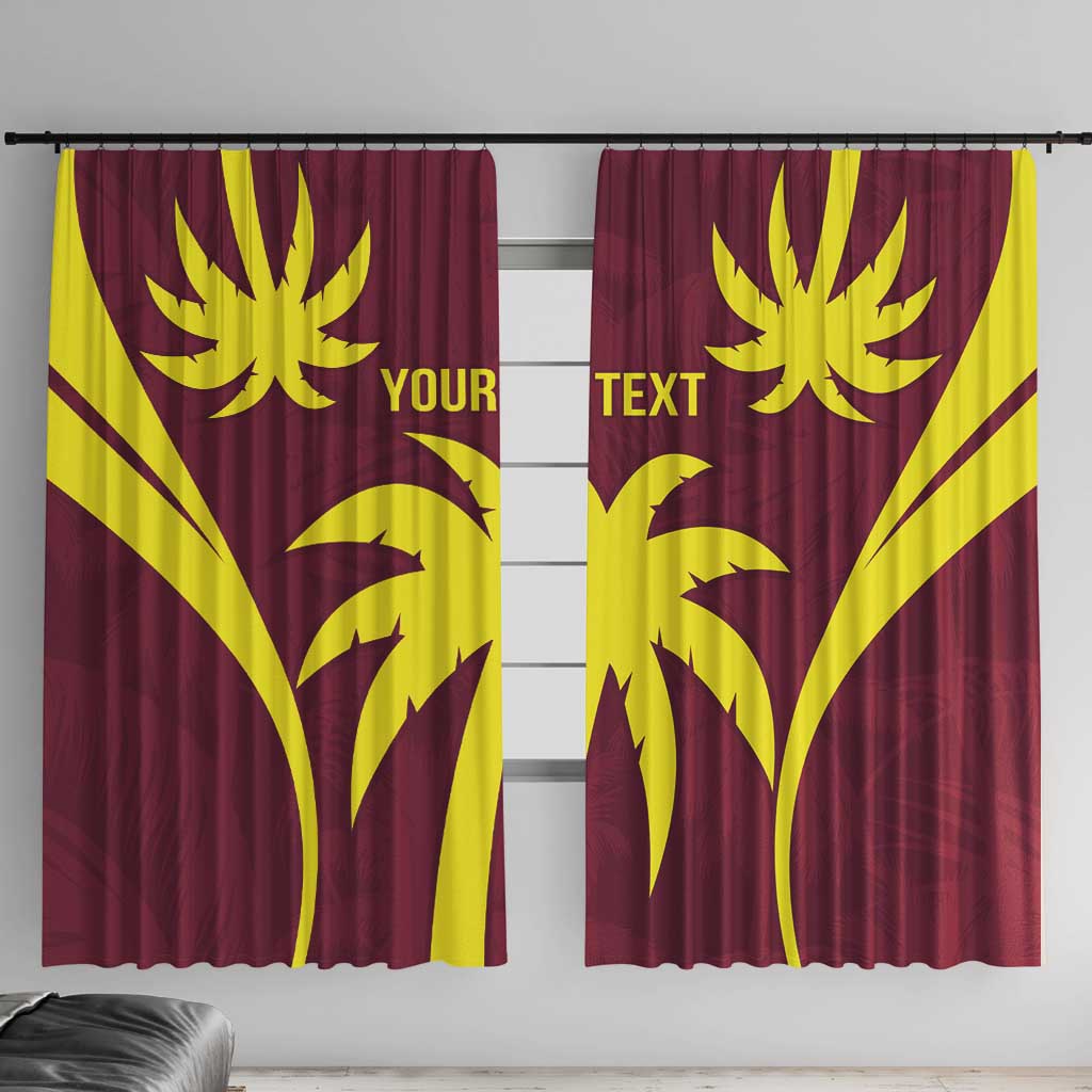 Custom West Indies Cricket Window Curtain Go Windies Sporty Version