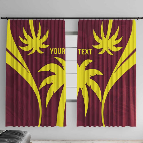 Custom West Indies Cricket Window Curtain Go Windies Sporty Version