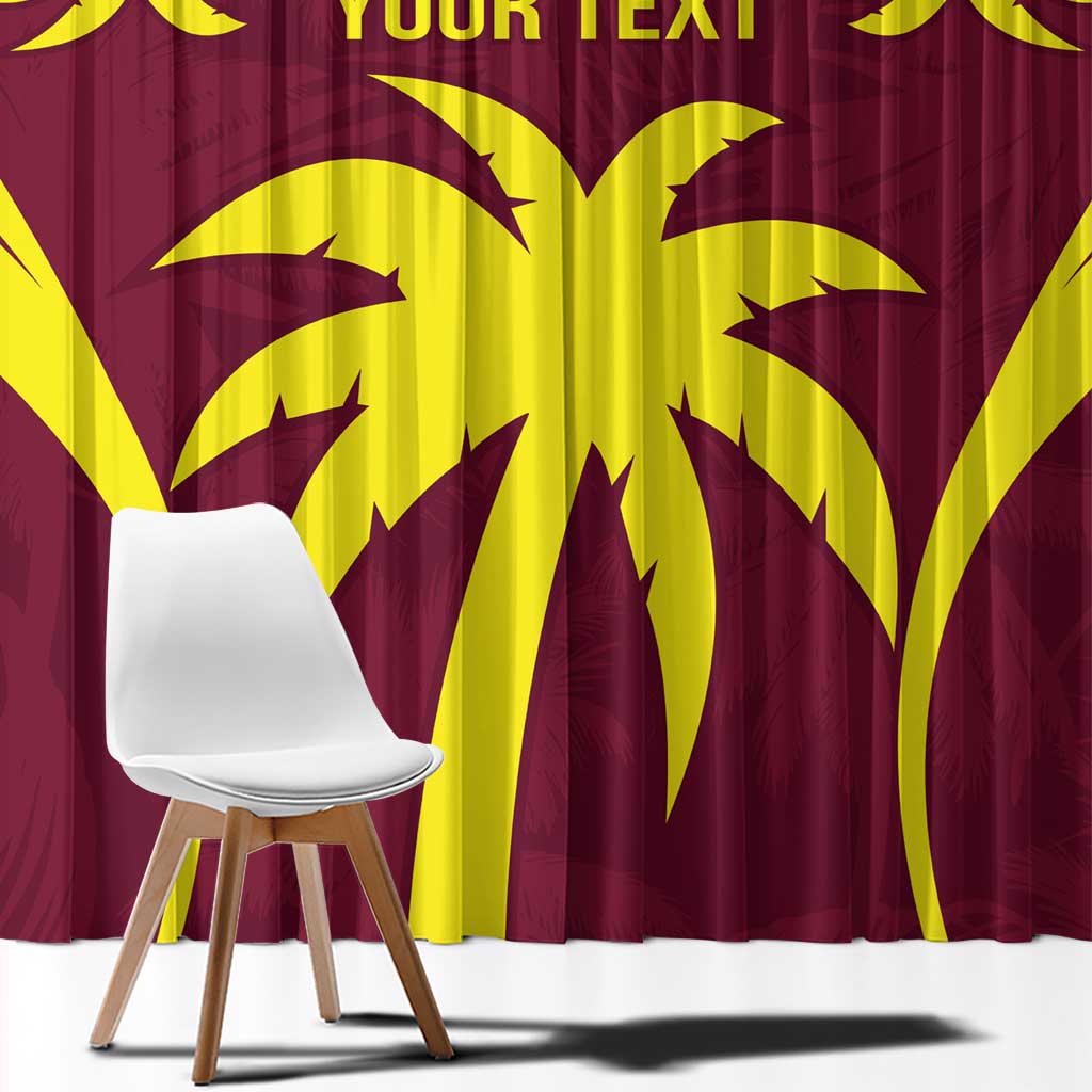 Custom West Indies Cricket Window Curtain Go Windies Sporty Version