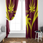 Custom West Indies Cricket Window Curtain Go Windies Sporty Version
