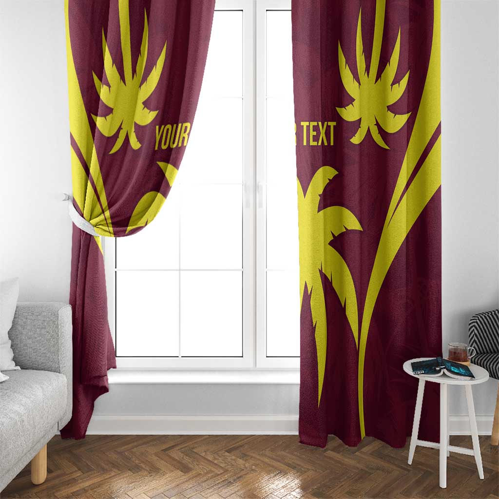 Custom West Indies Cricket Window Curtain Go Windies Sporty Version