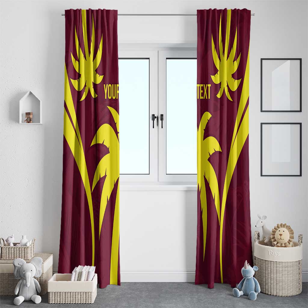 Custom West Indies Cricket Window Curtain Go Windies Sporty Version