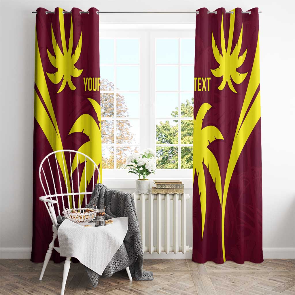 Custom West Indies Cricket Window Curtain Go Windies Sporty Version