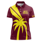 Custom West Indies Cricket Women Polo Shirt Go Windies Sporty Version