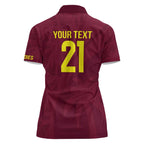 Custom West Indies Cricket Women Polo Shirt Go Windies Sporty Version