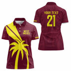 Custom West Indies Cricket Women Polo Shirt Go Windies Sporty Version
