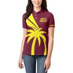 Custom West Indies Cricket Women Polo Shirt Go Windies Sporty Version
