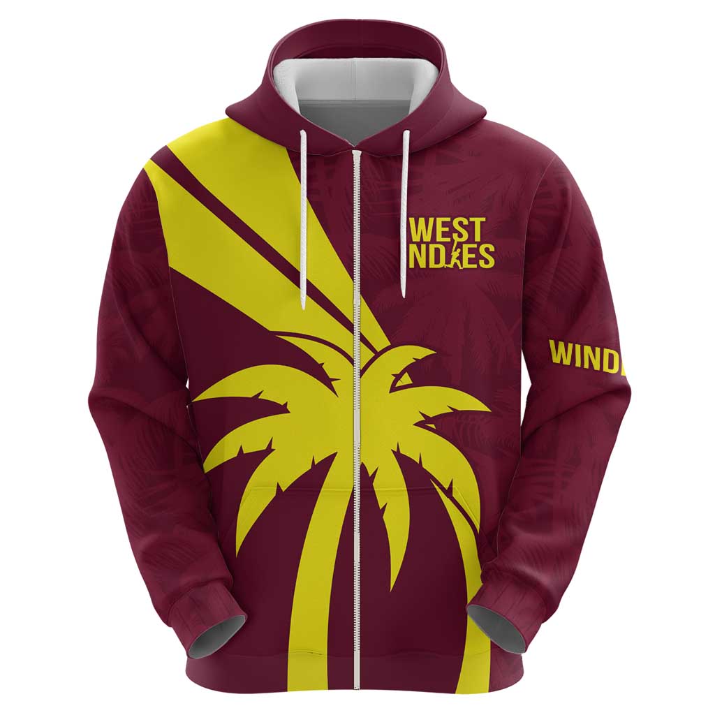 Custom West Indies Cricket Zip Hoodie Go Windies Sporty Version