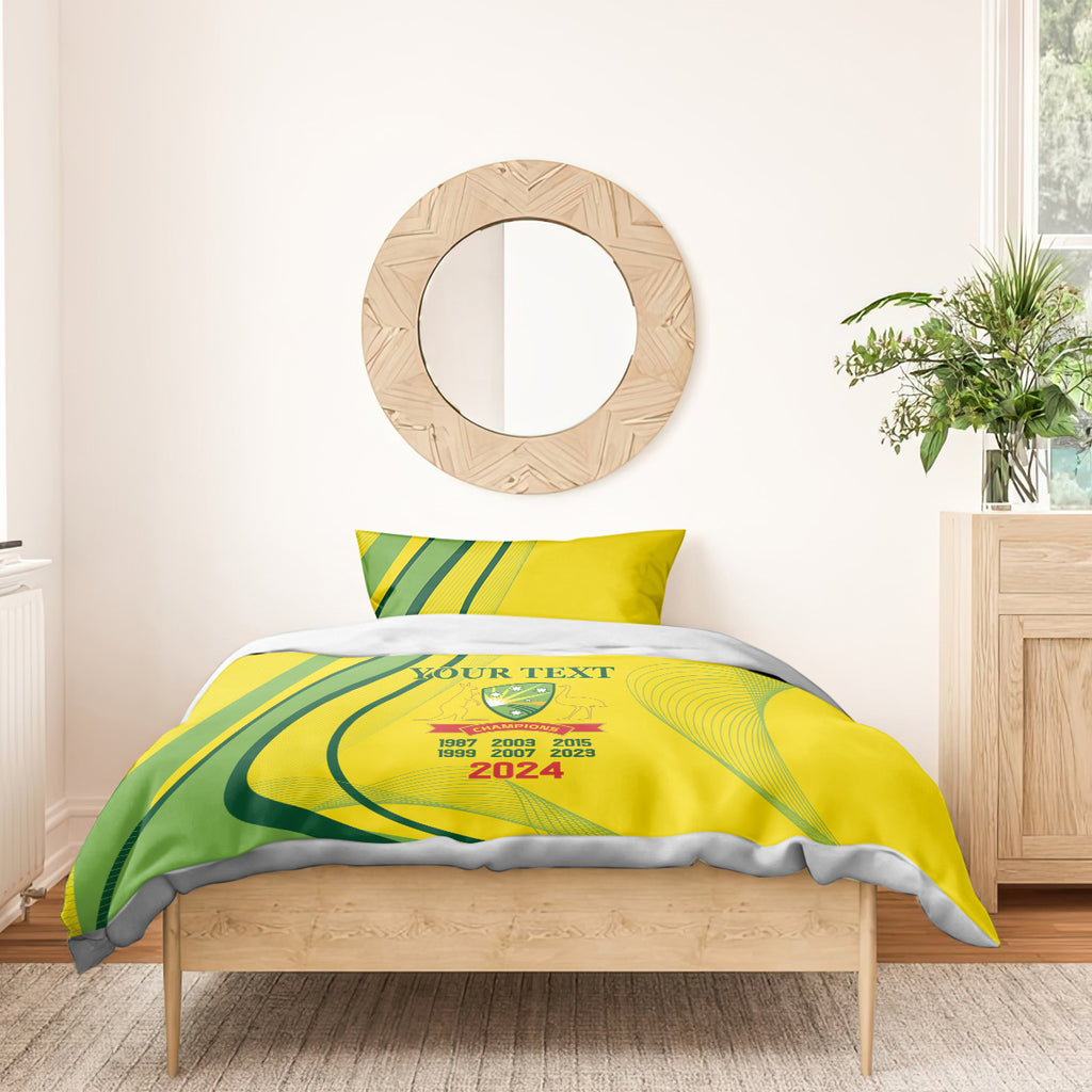 Australia Cricket World Cup 2024 Bedding Set Aussie Make Champions