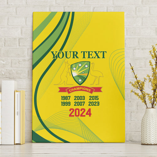 Australia Cricket World Cup 2024 Canvas Wall Art Aussie Make Champions