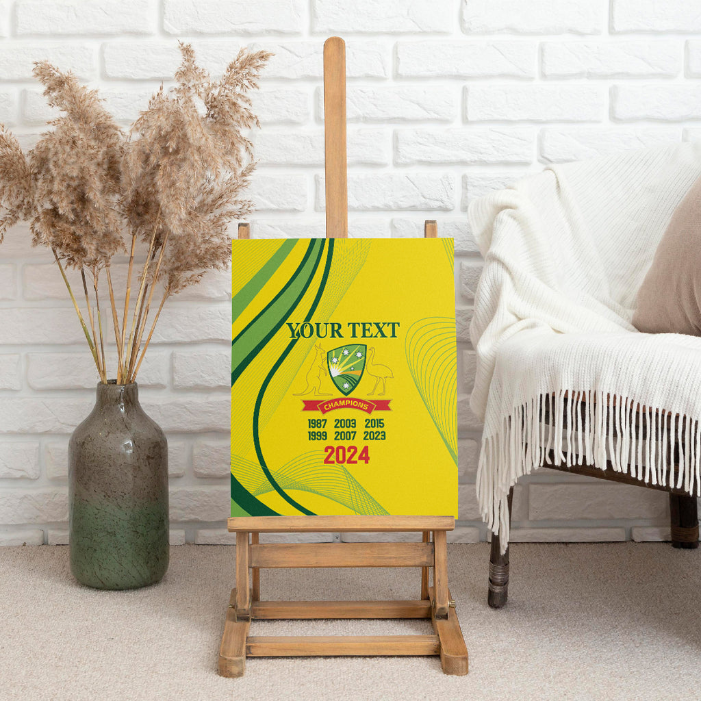 Australia Cricket World Cup 2024 Canvas Wall Art Aussie Make Champions