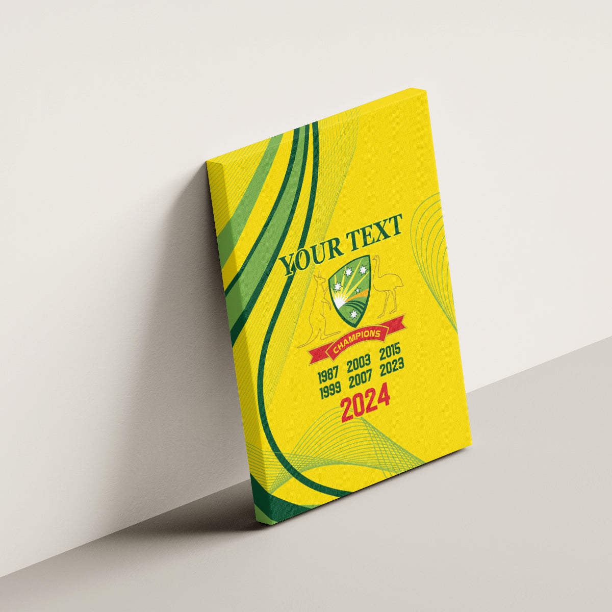 Australia Cricket World Cup 2024 Canvas Wall Art Aussie Make Champions