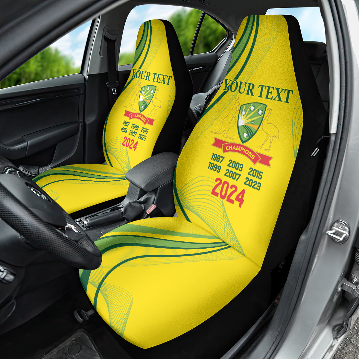 Australia Cricket World Cup 2024 Car Seat Cover Aussie Make Champions
