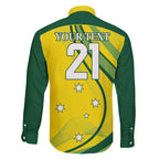 Australia Cricket World Cup 2024 Family Matching Off Shoulder Maxi Dress and Hawaiian Shirt Aussie Make Champions