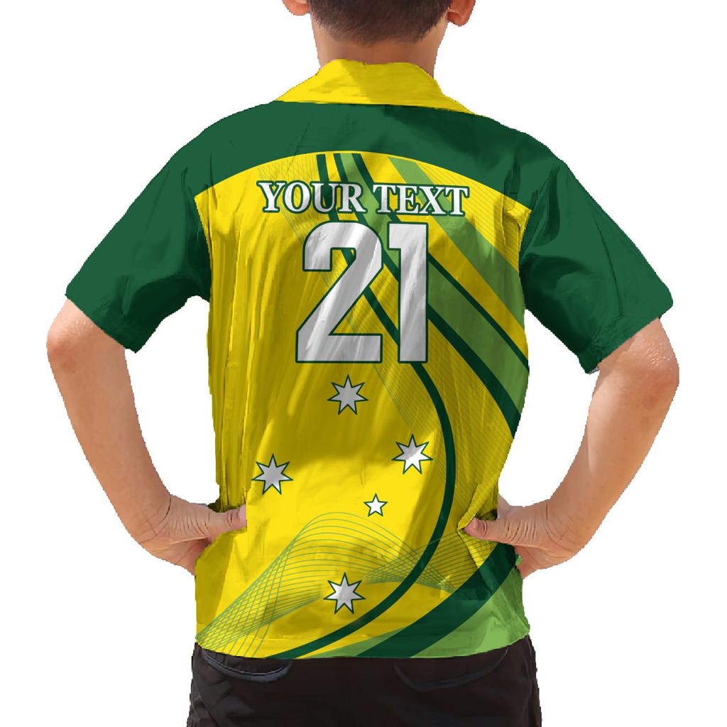 Australia Cricket World Cup 2024 Family Matching Puletasi and Hawaiian Shirt Aussie Make Champions