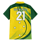 Australia Cricket World Cup 2024 Family Matching Short Sleeve Bodycon Dress and Hawaiian Shirt Aussie Make Champions