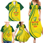 Australia Cricket World Cup 2024 Family Matching Summer Maxi Dress and Hawaiian Shirt Aussie Make Champions